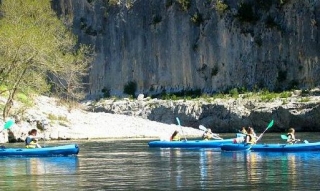  Canoas en las gargantas del Ardèche